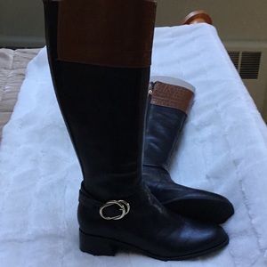 Marc Fisher Equestrian Leather Boot